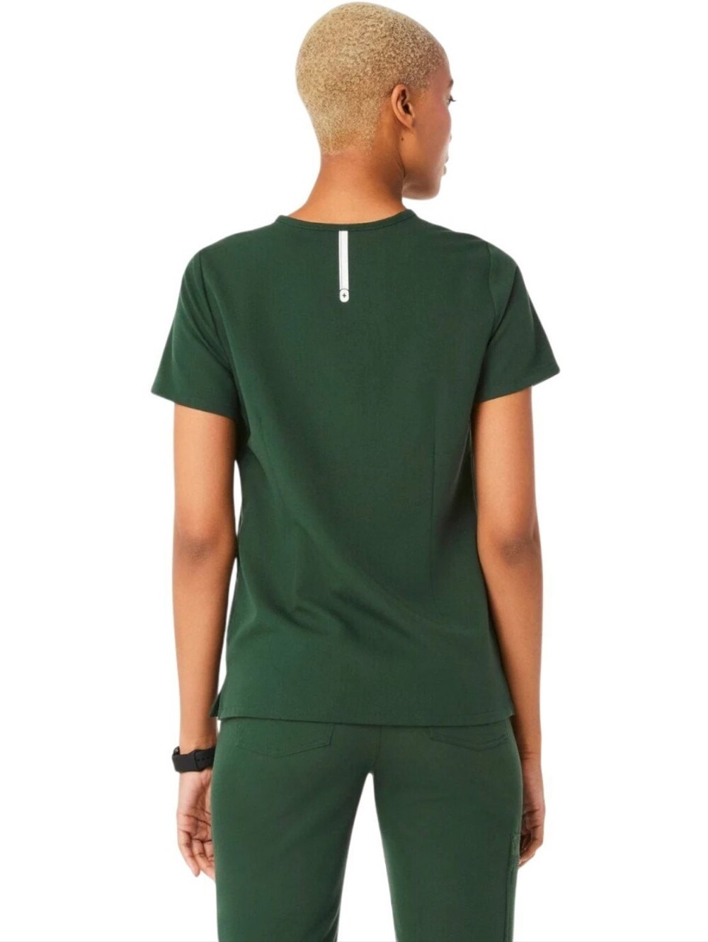 FIGS | Casma Three Pocket Scrub Top In British Racing Green - Picture 3 of 14